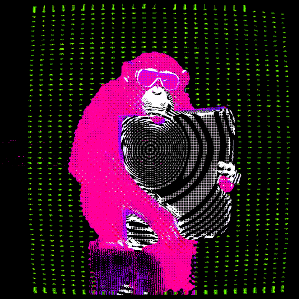 Neon Circuit Culture Monke